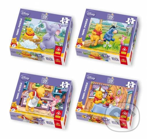Puzzle: Medvedíkové príhody Mini puzzle (Trefl). Trefl