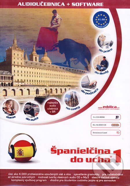 Levně Španielčina do ucha 1 (1 x CD-ROM, 4 x audio CD, textová časť)