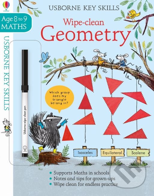 Levně Wipe-Clean Geometry - Holly Bathie, Magda Brol (ilustrácie) - kniha z kategorie Naučné knihy