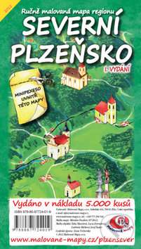 Levně Severní Plzeňsko (Ručně malovaná mapa)