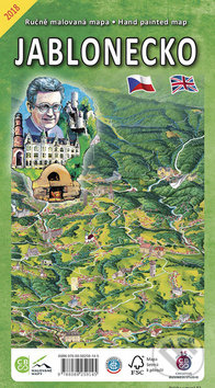 Levně Jablonecko (Ručně malovaná mapa)