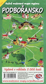 Levně Podbořansko (Ručně malovaná mapa)