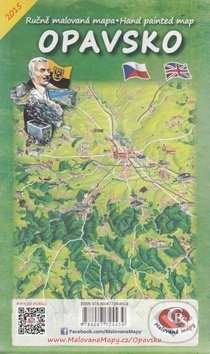 Levně Opavsko (Ručně malovaná mapa)