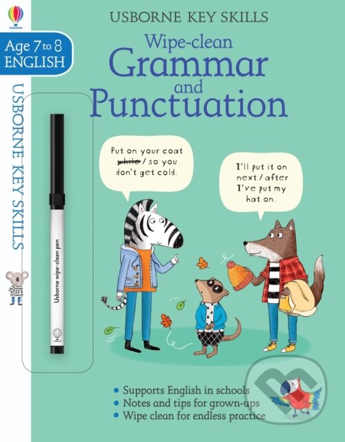 Kniha: Wipe-clean Grammar & Punctuation 7-8 (Hannah Watson). Usborne, 2017