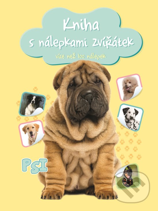 Kniha s nálepkami zvířátek: Psi, YoYo Books, 2019