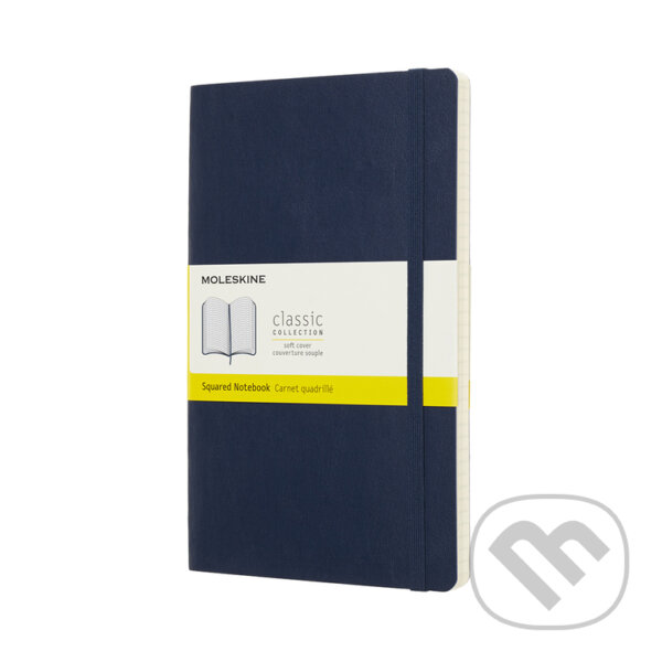 Levně Moleskine - zápisník tmavomodrý (stredný, štvorčekovaný)