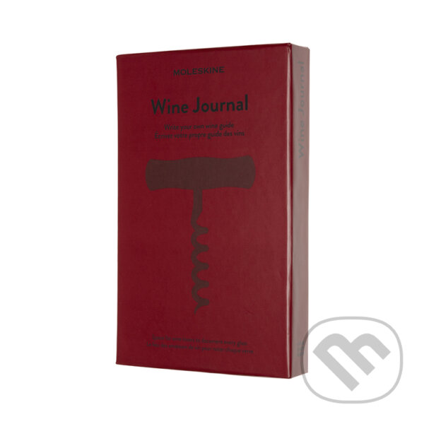 Levně Moleskine - zápisník Passion Wine journal (stredný, červený)