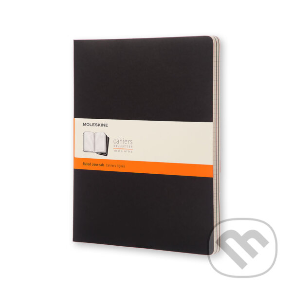 Levně Moleskine - zošity čierne (sada 3 ks) (extra veľké, linajkované)