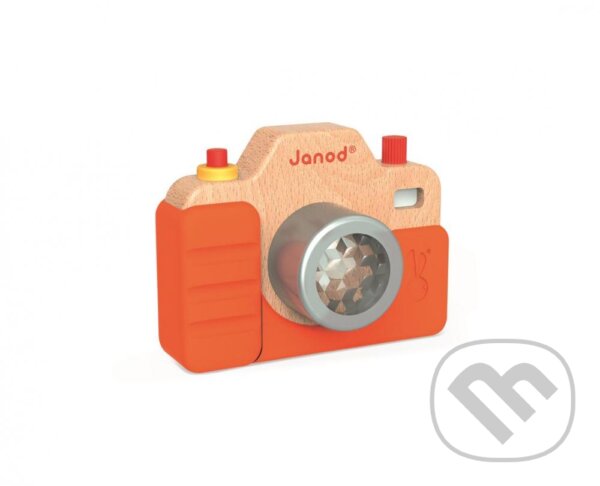Detský drevený fotoaparát so zvukom a svetlom, Janod
