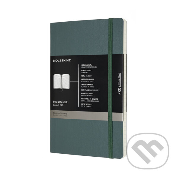Levně Moleskine – diár/zápisník Professional (zelený) (univerzálny, stredný)