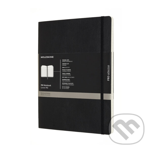 Moleskine Professional diář-zápisník měkký černý XL