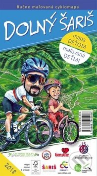 Levně Dolný Šariš (Ručne maľovaná cyklomapa deťom, maľovaná deťmi)