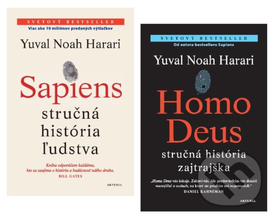 Levně Sapiens + Homo Deus - Yuval Noah Harari - kniha z kategorie História