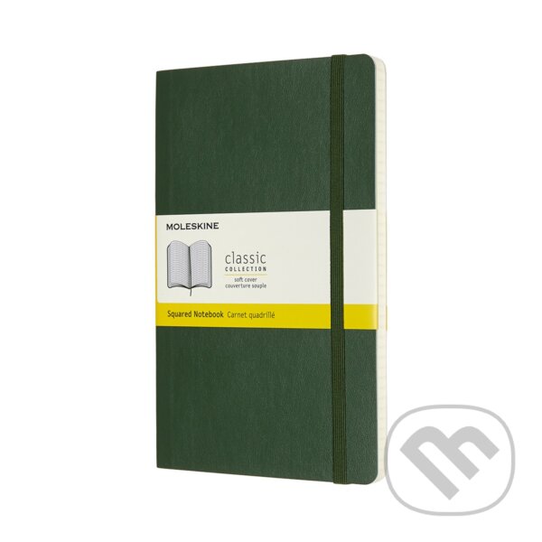 Levně Moleskine - zelený zápisník Soft (stredný, čistý)