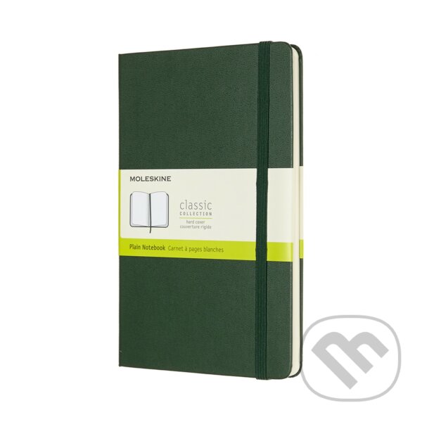 Levně Moleskine - zelený zápisník (stredný, čistý)