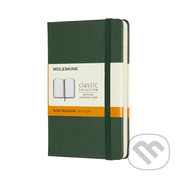 Levně Moleskine - zelený zápisník (pocket, linajkovaný)
