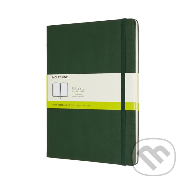 Levně Moleskine - zelený zápisník (veľký, čistý)