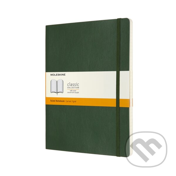 Levně Moleskine - zelený zápisník Soft (veľký, linajkovaný)
