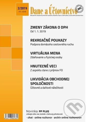 Levně Dane a účtovníctvo 2/2019