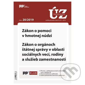 Levně Úplné znenia zákonov 20/2019…