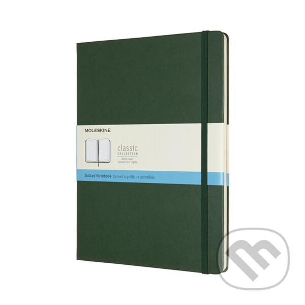 Levně Moleskine - zelený zápisník (veľký, bodkovaný)
