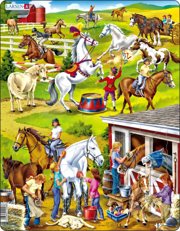 Levně Kone jazdectvo (US26) - puzzle z kategorie Náučné puzzle