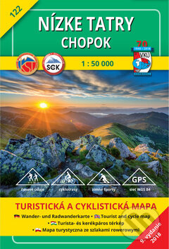 Nízke Tatry - Chopok - turistická mapa č. 122, VKÚ Harmanec, 2001