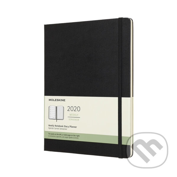 Moleskine – 12-mesačný čierny plánovací diár 2020, Moleskine, 2019