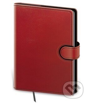 Zápisník Flip L tečkovaný červeno/černý, Helma