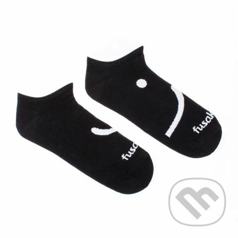 Levně Členkové ponožky smajlík čierne S (Unisex veľkosť S (veľkosť 35-38))