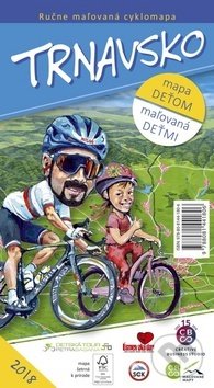 Levně Trnavsko (mapa deťom, maľovaná deťmi (ručne maľovaná cyklomapa))