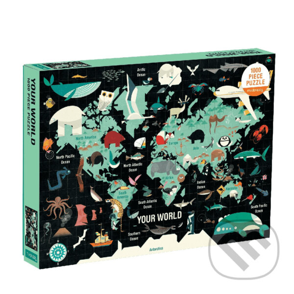 Puzzle: Puzzle Svet 1000ks (Mudpuppy). Mudpuppy, 2019