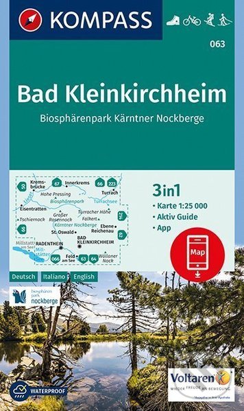 Levně Bad Kleinkirchheim (Biosphärenpark Kärntner Nockberge / 3 in 1 (WK 063, 1:25.000))