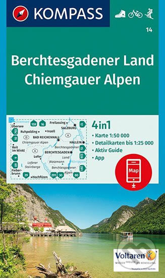 Levně Berchtesgadener Land, Chiemgauer Alpen (4 in 1 (WK 14, 1:50.000))