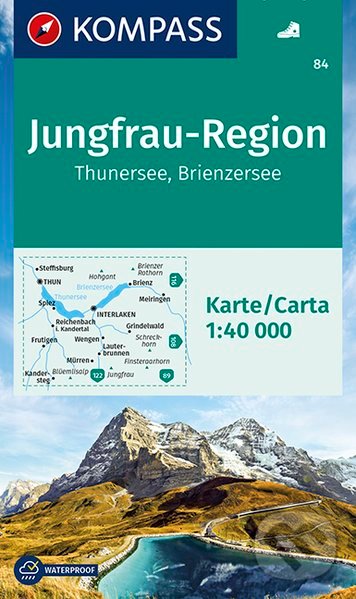 Levně Jungfrau-Region (Thunersee – Brienzersee (WK 84, 1:40.000))