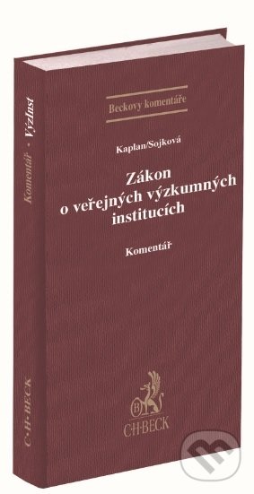 Kniha Zákon o veřejných výzkumných institucích Komentář