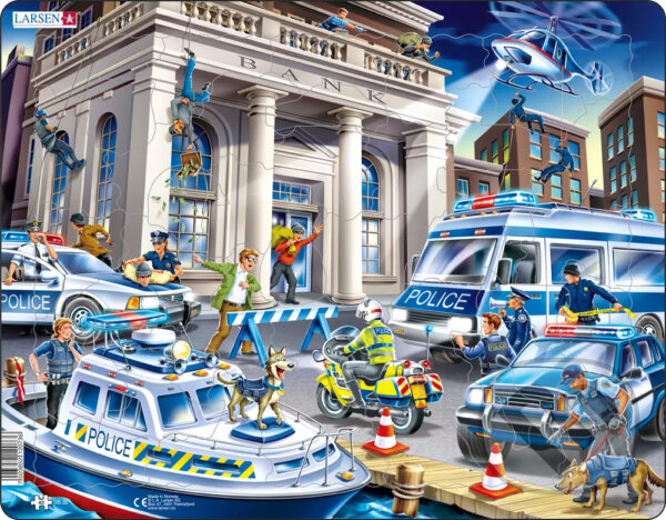 Levně Polícia (US32) - puzzle z kategorie Náučné puzzle