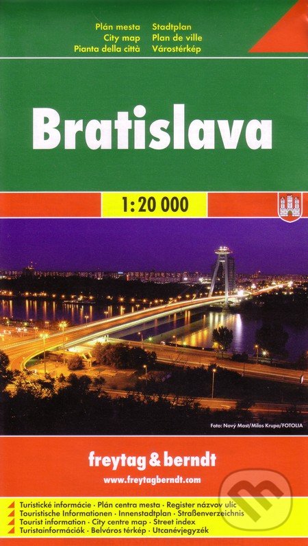 Bratislava 1:20 000, freytag&berndt, 2018