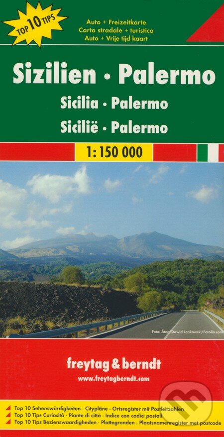 Levně Sizilien, Palermo 1:150 000 (Automapa - Platná do r. 2019)