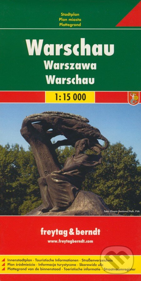 Levně Varšava 1:15 000 (Plán mesta)