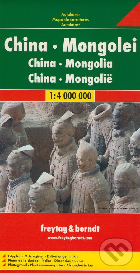 Levně China, Mongolei 1:4 000 000 (Automapa)