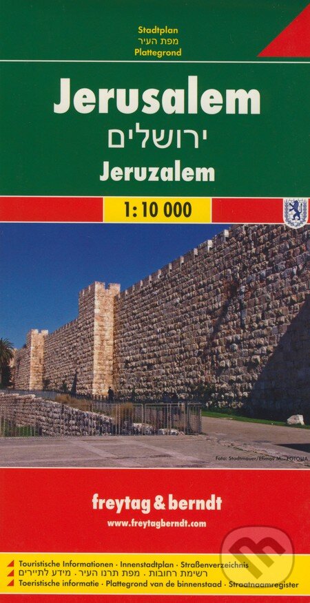 Levně Jerusalem 1:10 000 (Mapa mesta)