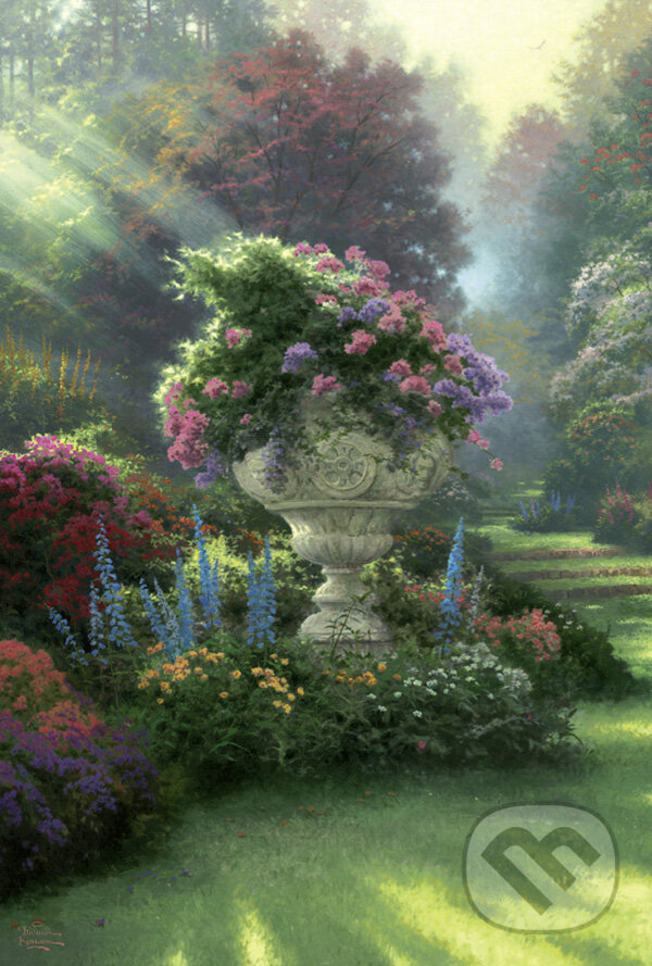 Puzzle: Kvetinový sad (Thomas Kinkade). Schmidt
