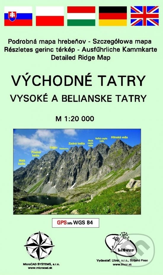 Levně Východné Tatry - Vysoké a Belianske Tatry (M 1:20 000)