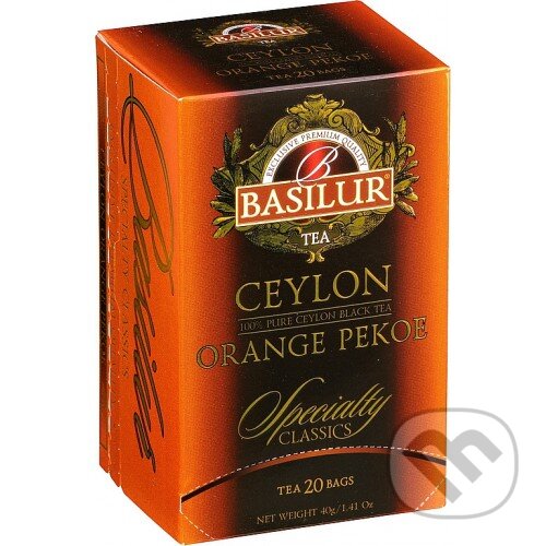 Levně BASILUR Specialty Orange Pekoe (Pravý ceylónsky porciovaný čaj)