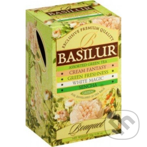 Levně BASILUR Assorted Green Bouque (Pravý ceylónsky porciovaný čaj)