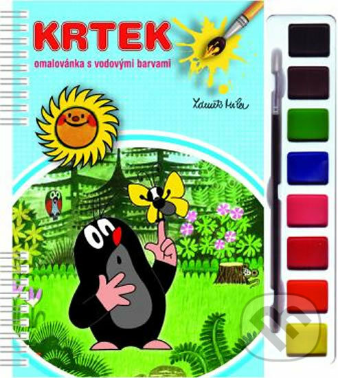 Levně Krtek 3 - Omalovánky s vodovými barvami - Zdeněk Miler - kniha z kategorie Omaľovávanky