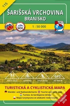 Levně Šarišská vrchovina - Branisko 1:50 000 (Turistická a cyklistická mapa)
