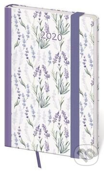 Diář 2020 týdenní kapesní Vario Lavender s gumičkou, Helma, 2019