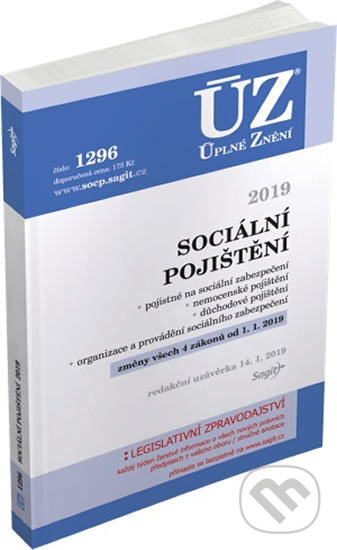 Kniha: ÚZ č. 1296 - Sociální pojištění 2019 (Sagit). Sagit, 2019